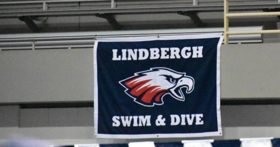 Lindbergh representing at the King County Aquatic Center