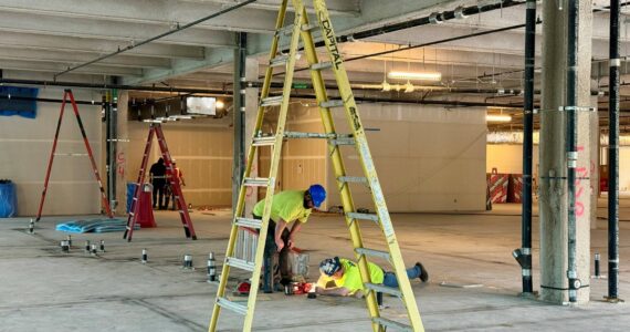 Workers for Sellen Construction begin building the Cancer Center at Renton’s Valley Medical Center. Phase 1A of the project is expected to be complete in early 2025. Courtesy image.