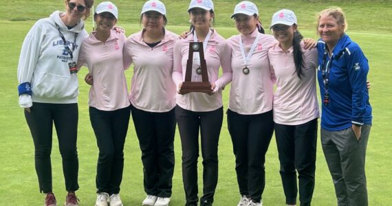 Liberty girls golf team took second in state. Photo provided by Matthew Stuart.