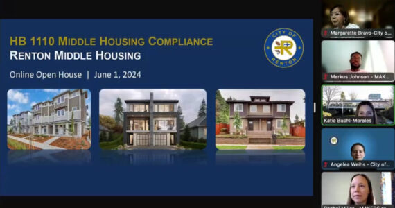 Screenshot from the City of Rentons HB1110 Virtual Open House