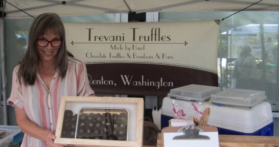 Annie Boyington with her truffles. Photo courtesy of Annika Hauer