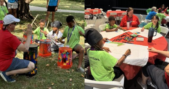 Photo courtesy of the Seasons Hospice Foundation
Kids at a recent Camp Kangaroo in the Baltimore Area.