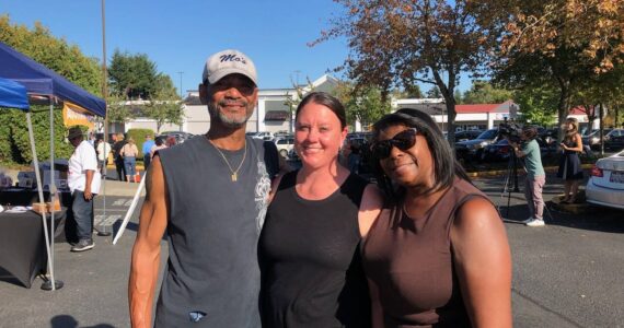 Roman Rogers, Jackie Maples, and Aloria Rogers. (Benjamin Leung/Renton Reporter)