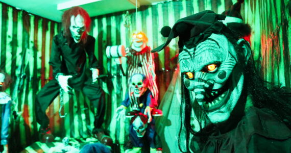 The clown room in the haunted maze was best saved for last.