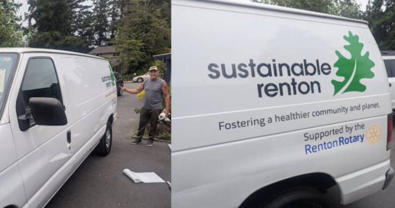 Photos of the Sustainable Renton van. Courtesy photo