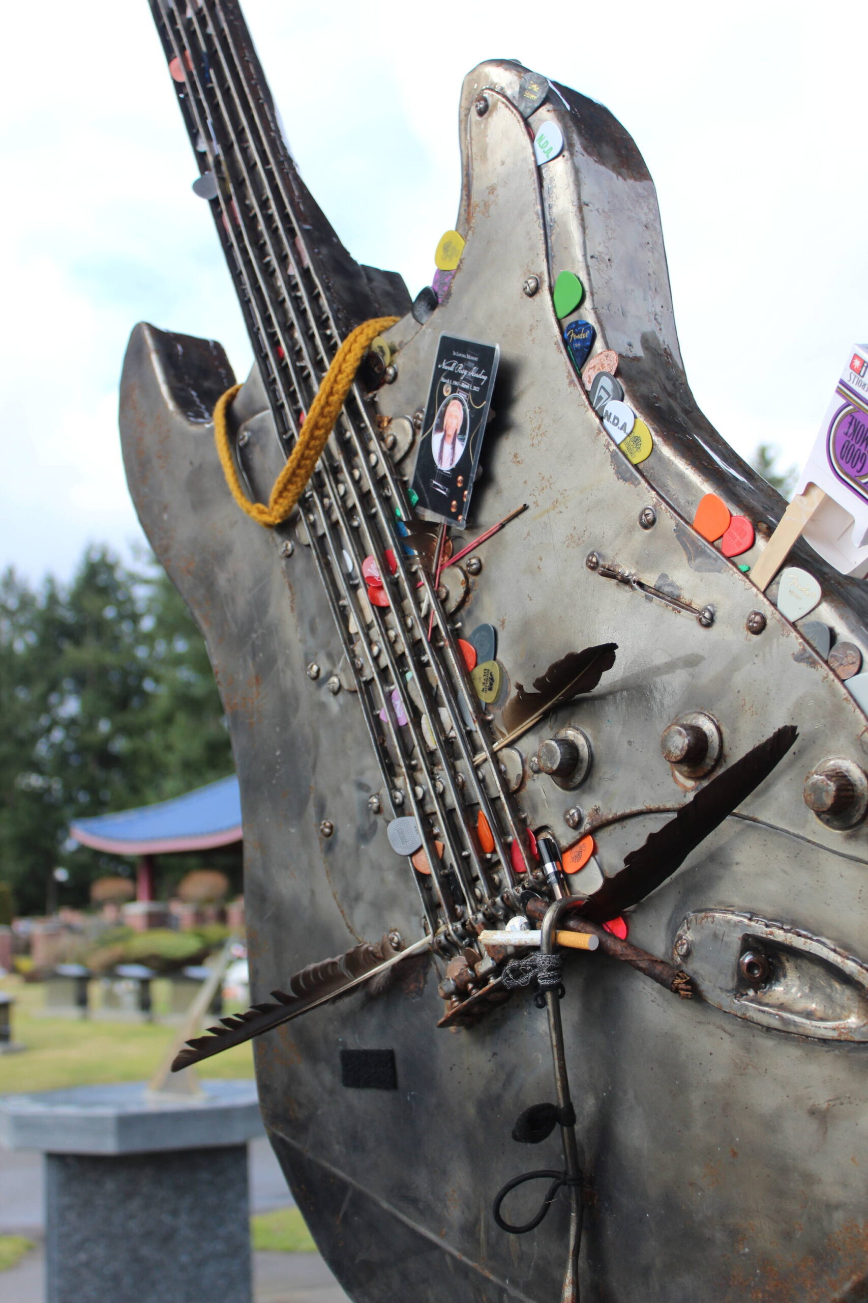 The Jimi Hendrix Memorial at Greenwood Memorial Park cemetery in Renton. Photo by Bailey Jo Josie/Sound Publishing