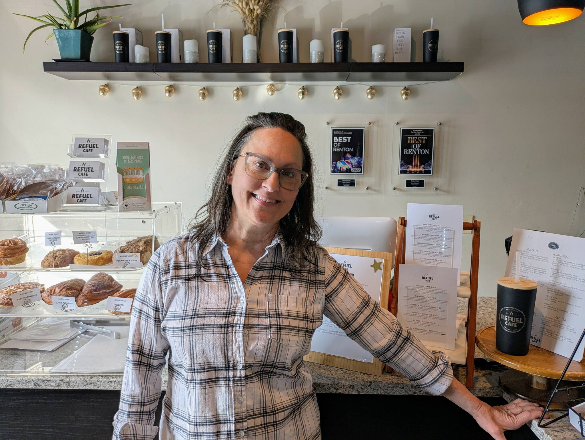 Laura LoPresti is the owner of Refuel Cafe, which opened in 2019. Photo by Bailey Jo Josie/Sound Publishing.