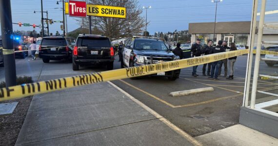 A photo of where the vehicle carrying the victims stopped for help on Rainier Ave. S. Courtesy photo.
