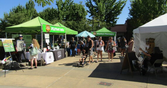 The Renton Farmers Market will be in a new temporary location this summer due to construction. File photo