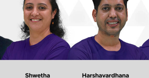 Photos of Harshavardhana Kikkeri and Shwetha Panyam from the HoloWorld website.