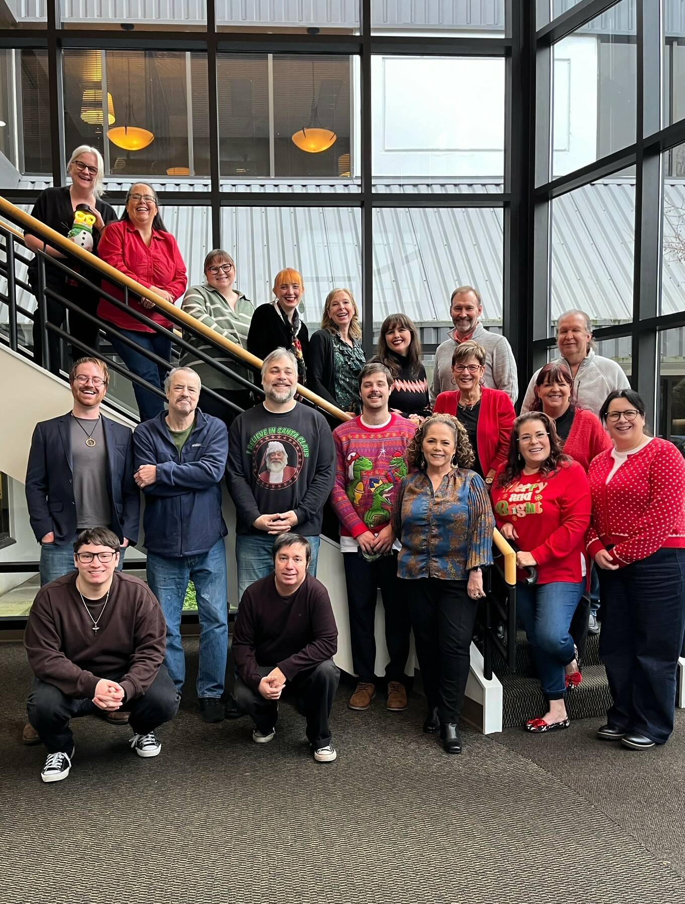 A group photo from Dec. 2024 of Sound Publishing’s King County news team that produces local newspapers including the Renton Reporter. File photo