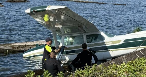 Mercer Island Police Department were the first to respond to plane crash at around 2:30 p.m. on June 1. Photo proved by Mercer Island Police Department