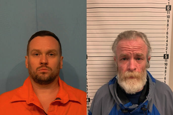 Left to right: Kelly Vernon Sanders and Travis Allen Savoy’s mugshots. Photos courtesy of Washington State Department of Corrections.