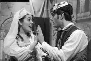 Leilani Aileene Saper and Brandon Petty star in the Seattle Shakespeare Company’s traveling production of “Romeo and Juliet.” The show comes to Auburn 7:30 p.m. April 18 at the Auburn Performing Arts Center