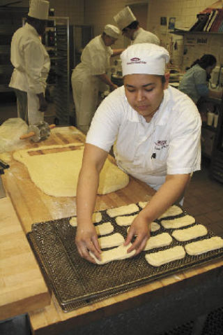 Bakery student Alison Hansen